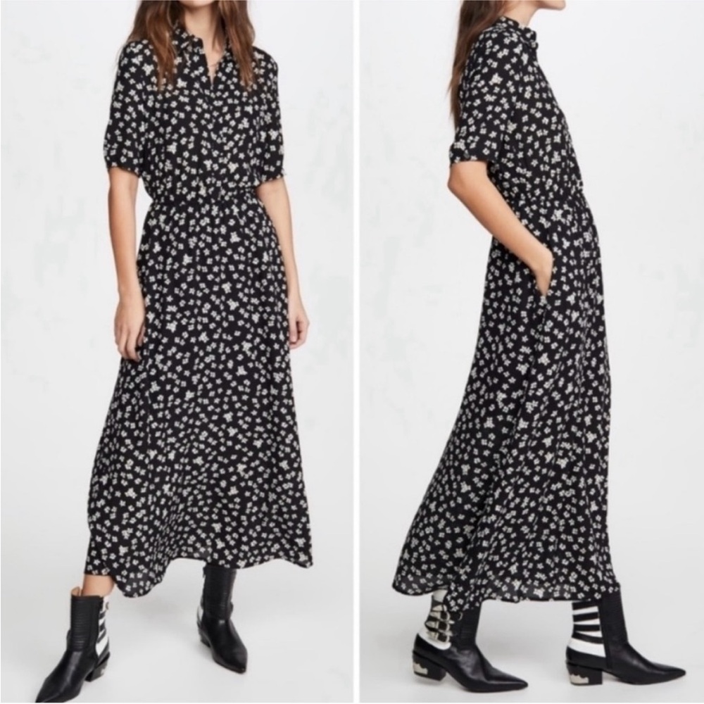 BB Dakota Black Floral Maxi Dress